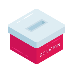 Donation Box, Charity Box, Funding, Endowment, Giving Money, icon