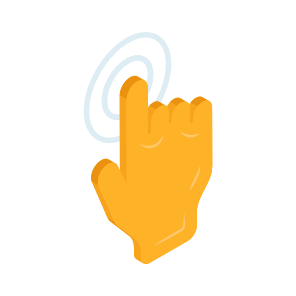Finger Touch, Finger Tap, Touch Screen, Interaction, Hand Gesture icon