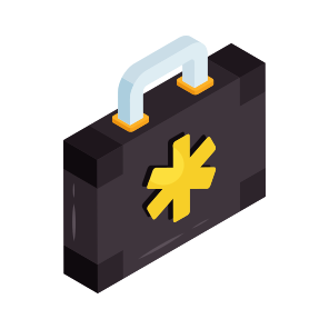 First Aid Kit, First Aid Bag, Doctor Briefcase, Doctor Bag, Medical Kit icon