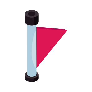 Flag, Flagpole, Streamer, Sports Flag, Isometric Flag icon