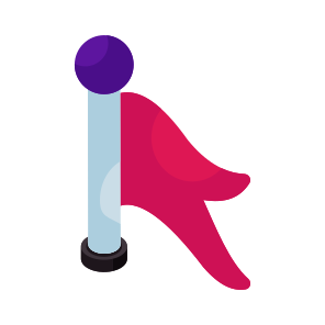 Flag, Flagpole, Streamer, Sports Flag, Isometrictering Flag icon