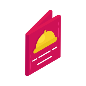 Food Menu, Menu Card, Restaurant Card, Restaurant Menu, Folded Card icon