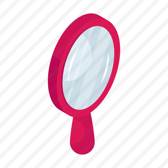 Hand Mirror, Looking Glass, Reflector, Folding Mirror, Oval Mirror preview