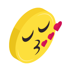 Kiss Emoji, Emoticon, Emotag, Expression, Smiley icon