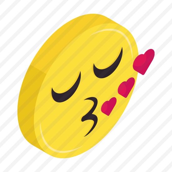 Kiss Emoji, Emoticon, Emotag, Expression, Smiley preview
