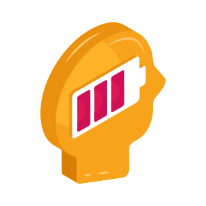 Brain Battery, Mind Battery, Mental Health, Exhausted Mind, Exhausted Brain, icon