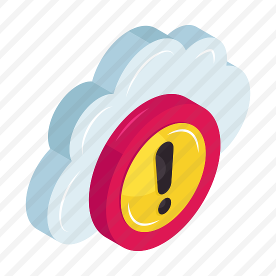 Cloud Error, Cloud Problem, Cloud Alert, Cloud Warning, Cloud Caution, preview