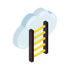 Cloud Ladder, Career Ladder, Career Success, Career Growth, Career Advancement icon