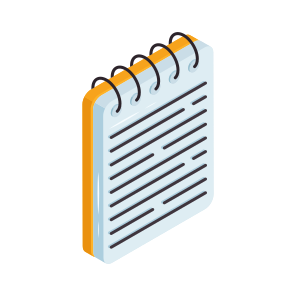 Diary, Notebook, Notepad, Jotter, Logbook, icon