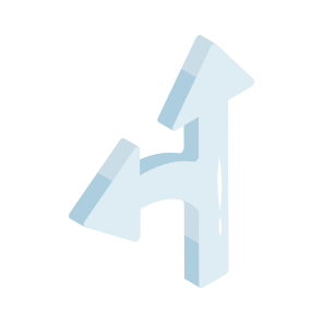 Directional Arrow, Navigational Arrow, Arrowhead, Pointing Arrow, Upward And Left Arrow icon