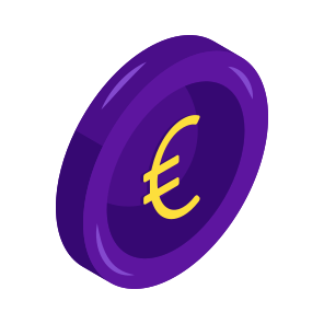 Euro Coin, Cash Coin, Money Coin, Currency Coin, Finance icon