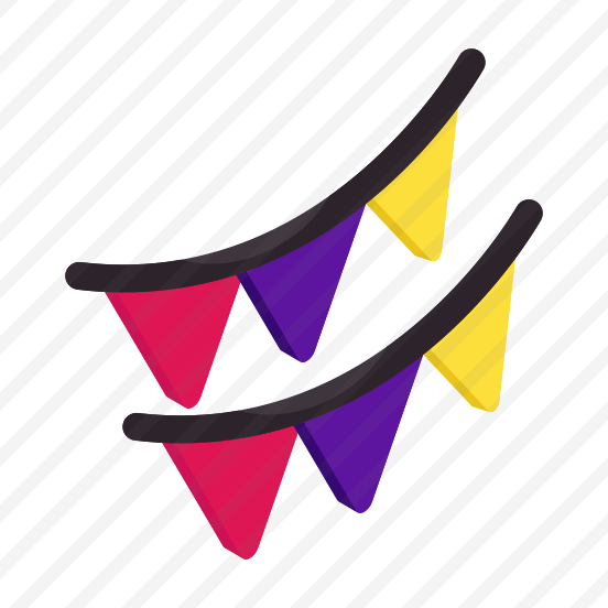 Garlands, Buntings, Party Streamers, Flags, Decor Accessory preview