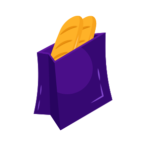 Grocery Bag, Tote, Jute, Commerce, Handbag icon