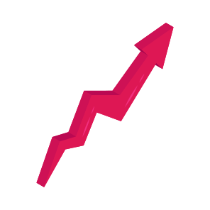 Growth Arrow, Progress Arrow, Arrowhead, Pointing Arrow, Directional Arrow icon