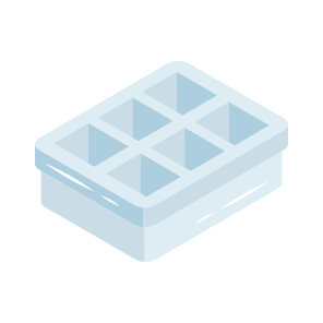 Ice Cube Tray, Cubes Container, Freezer Tray, Fridge Treat, Accessory icon