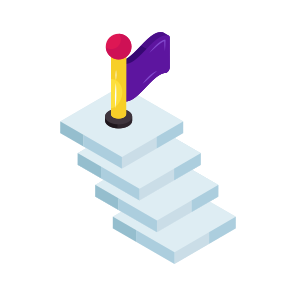 Level Skill Ladder, Career Ladder, Career Success, Career Growth, Career Advancement icon