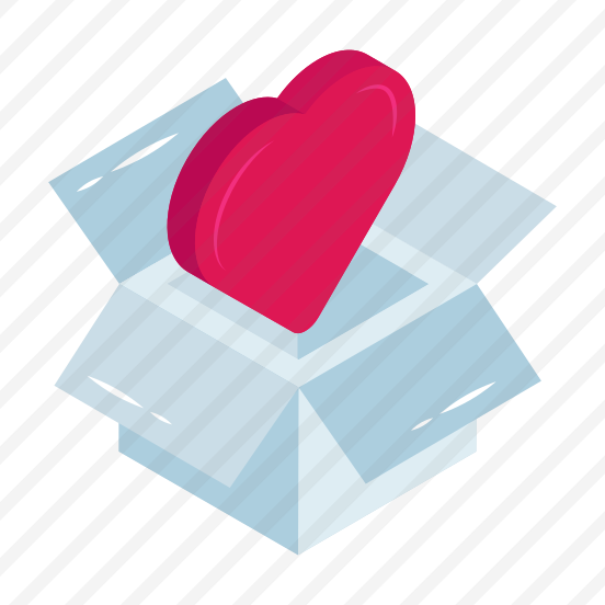 Love Box, Heart Box, Parcel, Package, Carton preview