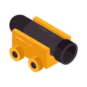 Machine Gun, Handgun, Weapon, Cannon, Artillery Gun icon