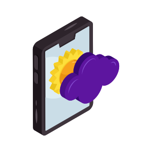 Mobile Weather App, Mobile Forecast, Mobile Overcast, Meteorology, Online Weather Forecast icon