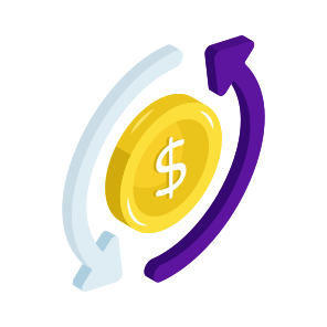 Money Rotation, Money Flow, Financial Flow, Financial Rotation, Dollar Rotation, icon