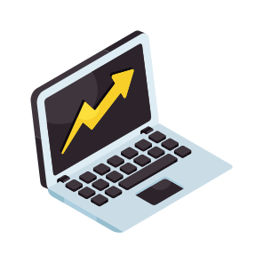 Online Chart, Online Graph, Online Data Analytics, Statistics, Infographic, icon