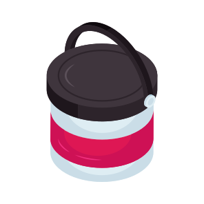 Paint Bucket, Paint Pail, Paint Basket, Paint Container, Painting Tool, icon