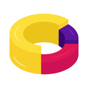 Pie Chart, Pie Graph, Online Data Analytics, Statistics, Infographic, icon