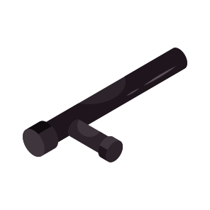 Police Baton, Truncheon, Police Stick, Weapon, Billy Club, icon