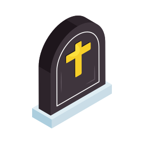 Rip, Rest In Peace, Tombstone, Gravestone, Memorial, icon