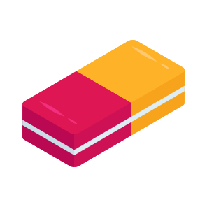 School Supplies,eraser, Rubber, Stationery, Delete icon