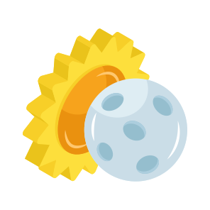 Solar Eclipse, Sun Obscured, Weather Forecast, Overcast, Meteorology, icon