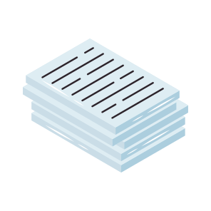 Stacked Paper, Document, Doc, Archive, Data, icon