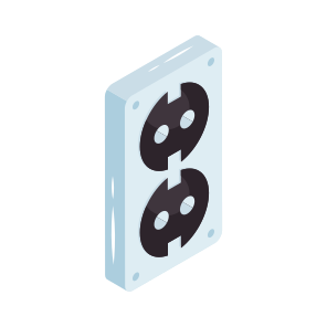 Wall Plug, Receptacle, Outlet, Socket, Plugin,electric Connection icon