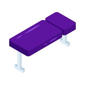 Workout Bench, Gym Tool, Gym Equipment, Gym Instrument, Workout Table icon