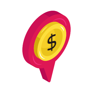 Bank Location, Money Location, Geolocation, Navigation, Gps icon