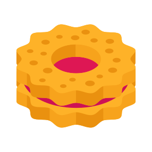 Biscuit, Snack, Breakfast, Edible, Eatable icon
