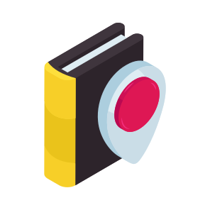 Book Location, Direction, Gps, Navigation, Geolocation icon