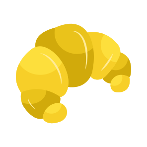 Breakfast, Croissant, Bakery Food, Edible, Eatable icon
