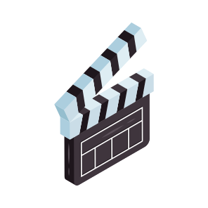 Clapperboard, Clapper Stick, Movie Board, Multimedia Board, Clapstick, icon