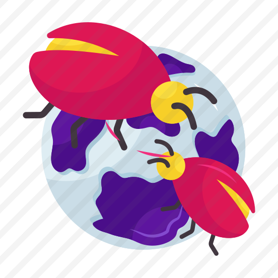 Global Bug, Global Virus, Global Beetle, Global Malware, Worldwide Bug, preview