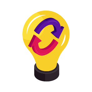 Idea Update, Idea Refresh, Creative Idea, Innovation, Bright Idea, icon