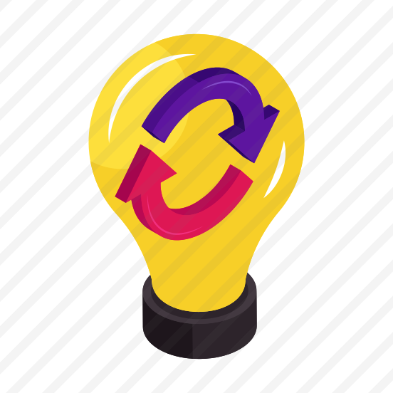 Idea Update, Idea Refresh, Creative Idea, Innovation, Bright Idea, preview