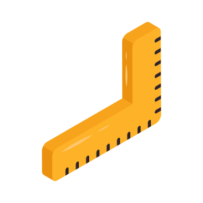 Inches, Scale, Geometry Tool, Geometry Equipment, Centimeter icon