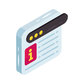 Information Website, Information Webpage, Web Info, Online Info, Online Information icon