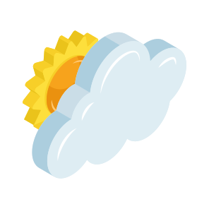 Partly Cloudy Day, Weather Forecast, Overcast, Meteorology, Partly Sunny Day icon