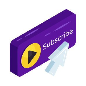 Subscribe Button, Video Subscription, Social Media, Social Network, Social Platform icon
