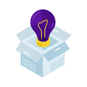 Think Outside The Box, Creative Package, Creative Box, Creative Parcel, Innovative Box, Innovative Package icon