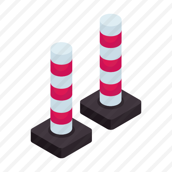 Traffic Poles, Picket, Barrier, Barricade, Hurdle, Blockade preview