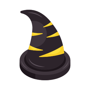 Witch Hat, Cap, Headpiece, Headwear, Headgear icon
