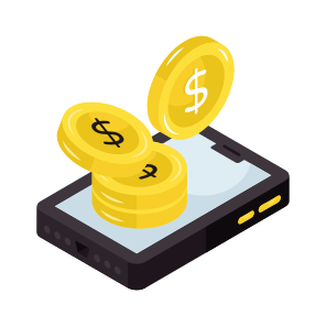 Online Cash, , Online Banking,mobile Money,, Ebanking, Ecommerce, icon